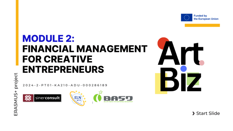 Module 2: Financial management for creative entrepreneurs